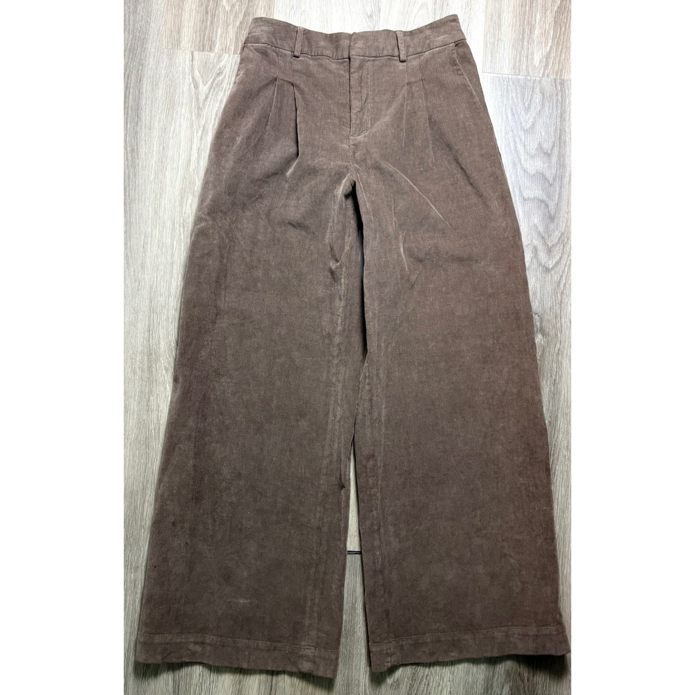 NSF Wide Leg Corduroy Pants in Brown